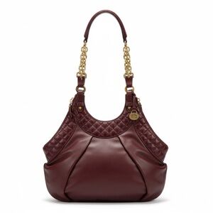 Brahmin Elisa Smooth & Quilted Leather Shoulder Bag Hobo